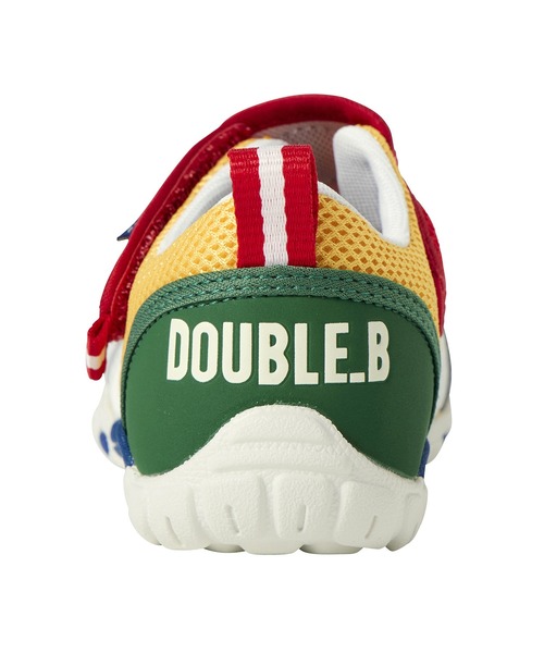 DOUBLE_B（ダブルビー）の「ダブルラッセルキッズシューズ（スニーカー・キッズ・グリーン/マルチ・19cm/18cm/17cm/16cm）」の6枚目の写真