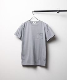 無地半袖ポケット付きクルーネックTシャツ