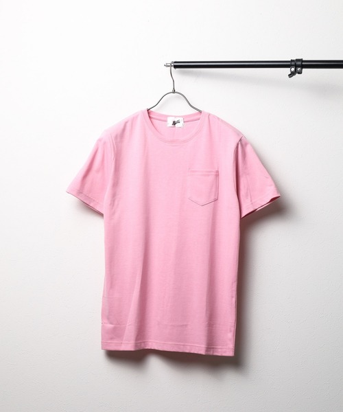 ARCHIVER(アーカイバ)の「無地半袖ポケット付きクルーネックTシャツ(Tシャツ/カットソー・レディース・ピンク/イエロー系その他/カーキ/ブラック/グレー/ネイビー/ピンク系その他/ホワイト・X-LARGE/LARGE/MEDIUM)」の1枚目の写真