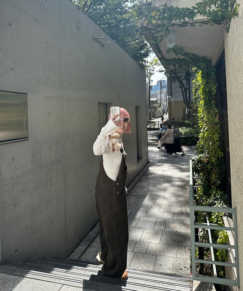 Alley Tokyo（アリートーキョー）の「リブ袖リボンぐるぐる巻きTOPS（ニット/セーター・レディース・サックスブルー/オフホワイト/グレー/ピンク/レッド・FREE）」の18枚目の写真