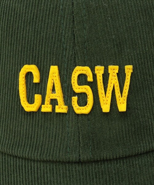 coen（コーエン）の「【カリフォルニアスポーツウェア】別注コーデュロイロゴワッペンキャップ（キャップ・メンズ・ブラック/ダークグリーン/ベージュ・FREE）」の4枚目の写真