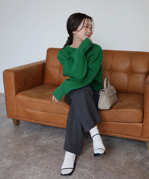 秋冬♡リバーシブル♡ニット帽子♡タンクトップ♡リブニット