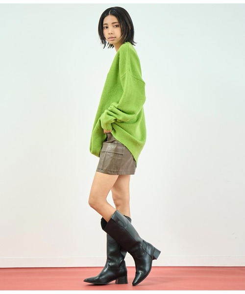 ANAP(アナップ)の「フェイクレザースカート(スカート・レディース・ブラック/ブラウン・S/M)」の20枚目の写真