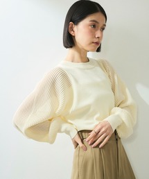 パフスリーブ」に該当するTシャツ/カットソー（ホワイト/白色系
