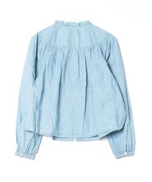 ポロラルフローレン シャンブレーフリルシャツ ゆったり ポロラルフローレン シャンブレーフリルシャツ ゆったり