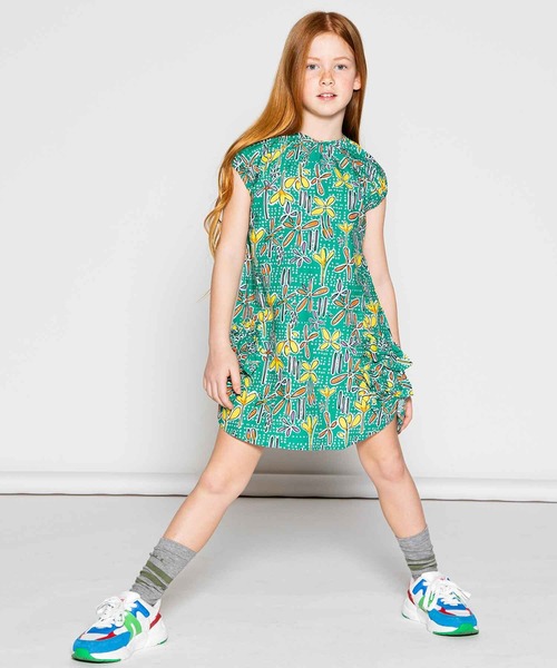 MARNI(マルニ)の「MARNI(マルニ)Kids & Junior グラフィック半袖ワンピース(ワンピース・キッズ・ダークグリーン・14Y/10Y/12Y/6Y/8Y)」の2枚目の写真