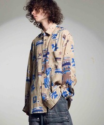《UNISEX》【Italian Dead Stock Fabric】Prime-Over Regular Collar Shirt/プライムオーバーレギュラーカラーシャツ【MAISON SPECIAL/メゾンスペシャル】