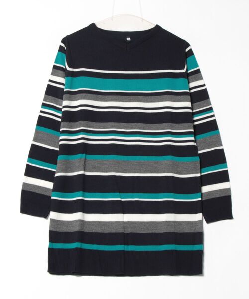 BELLUNA PLUS(ベルーナ)の「カシミヤタッチニットチュニック(チュニック・レディース・ネイビー系/グレー系/ネイビー系1/ブラック系/ミント・MEDIUM/LARGE/X-LARGE)」の5枚目の写真