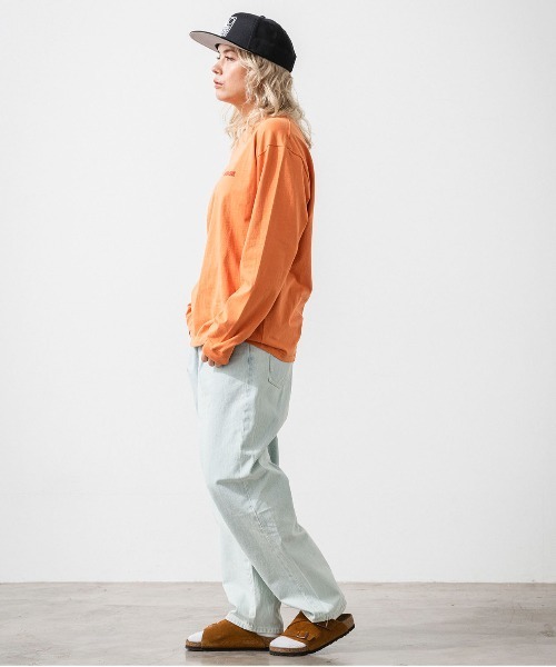 OFFSHORE（オフショア）の「ART  GRAPHIC L/S TEE/グラフィックロングスリーブティ（Tシャツ/カットソー・メンズ・オレンジ/ホワイト・M/L/S/XL）」の15枚目の写真
