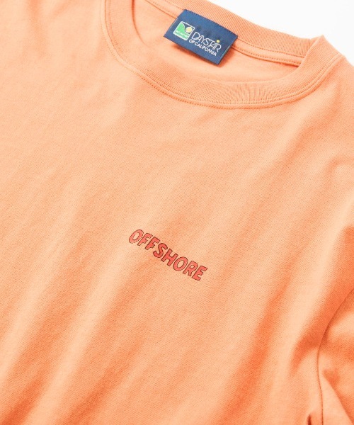 OFFSHORE（オフショア）の「ART  GRAPHIC L/S TEE/グラフィックロングスリーブティ（Tシャツ/カットソー・メンズ・オレンジ/ホワイト・M/L/S/XL）」の6枚目の写真