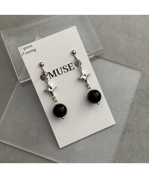 tone(トーン)の「【MUSE】スター シルバー イヤリング(MA)(イヤリング・レディース・B/A/C/D/E/F・FREE)」の1枚目の写真