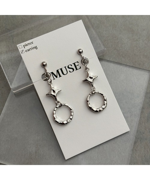 tone(トーン)の「【MUSE】スター シルバー イヤリング(MA)(イヤリング・レディース・B/A/C/D/E/F・FREE)」の3枚目の写真