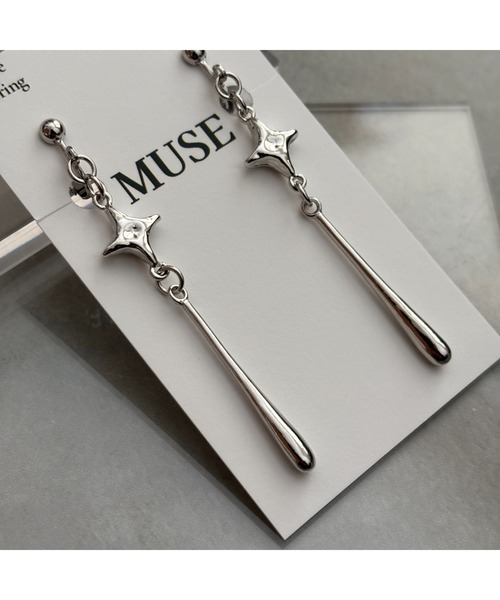 tone(トーン)の「【MUSE】スター シルバー イヤリング(MA)(イヤリング・レディース・B/A/C/D/E/F・FREE)」の16枚目の写真
