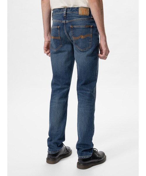 Nudie Jeans（ヌーディージーンズ）の「Solid Ollie Wild Blue ソリッドオリー　スリムフィット（デニムパンツ・メンズ・インディゴブルー・34inch/33inch/32inch/31inch/30inch/29inch/28inch）」の4枚目の写真