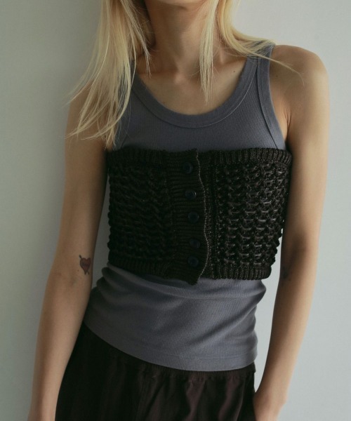 anuke 2way Knit Bustier ニットビスチェ/62510507