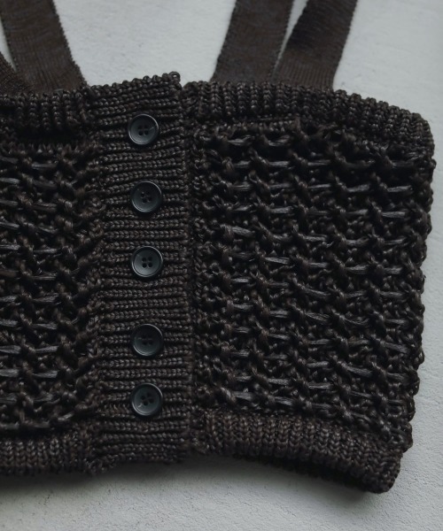 anuke（アンヌーク）の「anuke　2way Knit Bustier ニットビスチェ/62510507（キャミソール・レディース・チャコールグレー/ブラウン・ONE SIZE）」の11枚目の写真