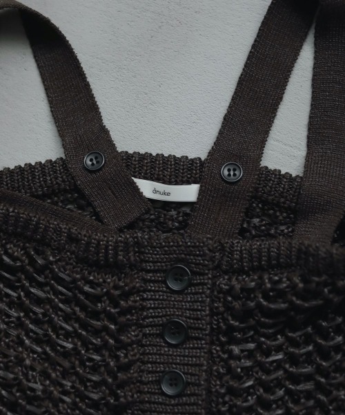 anuke（アンヌーク）の「anuke　2way Knit Bustier ニットビスチェ/62510507（キャミソール・レディース・チャコールグレー/ブラウン・ONE SIZE）」の10枚目の写真