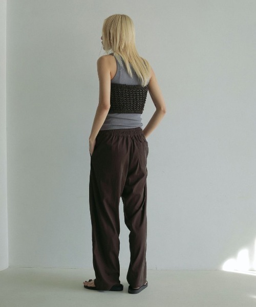 anuke（アンヌーク）の「anuke　2way Knit Bustier ニットビスチェ/62510507（キャミソール・レディース・チャコールグレー/ブラウン・ONE SIZE）」の6枚目の写真