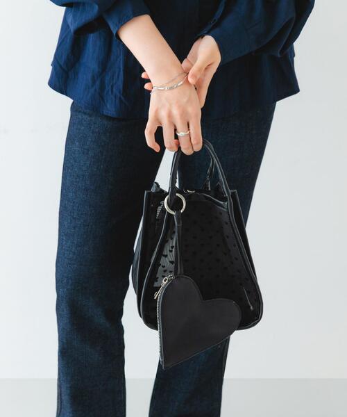 RODE SKO（ロデスコ）の「ハートシアーハンドバッグ（ハンドバッグ・レディース・ブラック/ベージュ/グレー・ONE）」の19枚目の写真