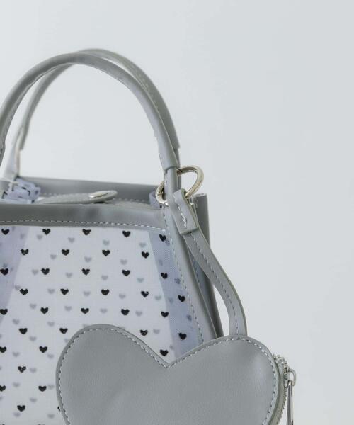 RODE SKO（ロデスコ）の「ハートシアーハンドバッグ（ハンドバッグ・レディース・ブラック/ベージュ/グレー・ONE）」の10枚目の写真