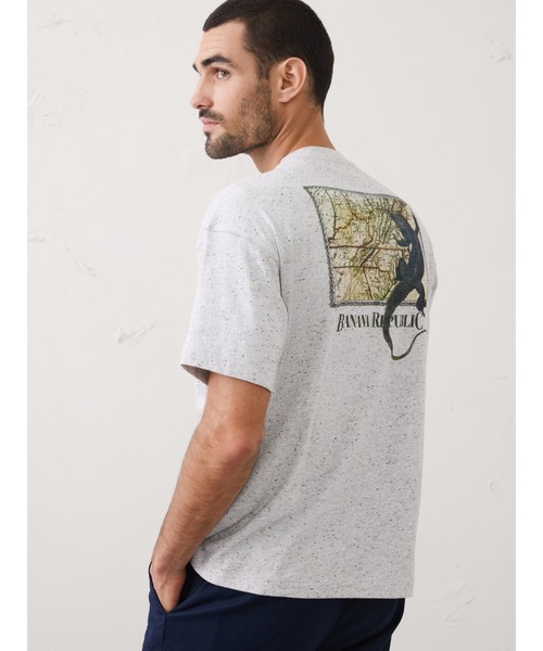 BANANA REPUBLIC FACTORY STORE（バナナリパブリック ファクトリーストア）の「BANANA REPUBLIC FACTORY STORE　　日本限定 グラフィックTシャツ（Tシャツ/カットソー・メンズ・ホワイト系その他/ライトグレー/ブルー/ブラック/ホワイト/ヘザーグレー/グレー・S/M/L/XL）」の6枚目の写真