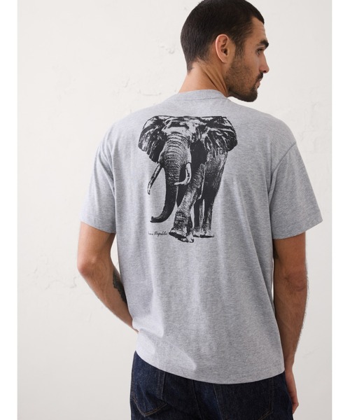 BANANA REPUBLIC FACTORY STORE（バナナリパブリック ファクトリーストア）の「BANANA REPUBLIC FACTORY STORE　　日本限定 グラフィックTシャツ（Tシャツ/カットソー・メンズ・ホワイト系その他/ライトグレー/ブルー/ブラック/ホワイト/ヘザーグレー/グレー・S/M/L/XL）」の5枚目の写真