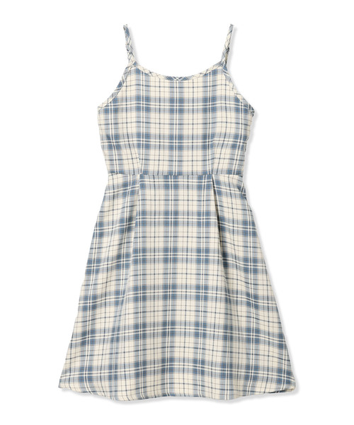 ボレロカットソー×チェックキャミワンピースセット（ワンピース