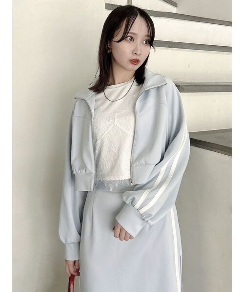 dazzlin(ダズリン)の「レースキャミレイヤードTシャツ(Tシャツ/カットソー・レディース・ブルー/オフホワイト/オレンジ/パープル/イエロー・FREE)」の17枚目の写真