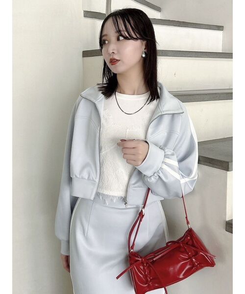 dazzlin(ダズリン)の「レースキャミレイヤードTシャツ(Tシャツ/カットソー・レディース・ブルー/オフホワイト/オレンジ/パープル/イエロー・FREE)」の18枚目の写真