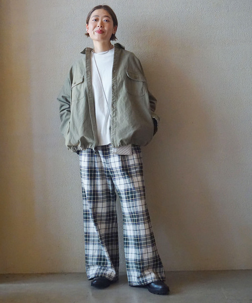 JOURNAL STANDARD LUXE(ジャーナルスタンダード ラックス)の「バックサテンCPOシャツブルゾン(その他アウター・レディース・サファリグリーン・FREE)」の5枚目の写真