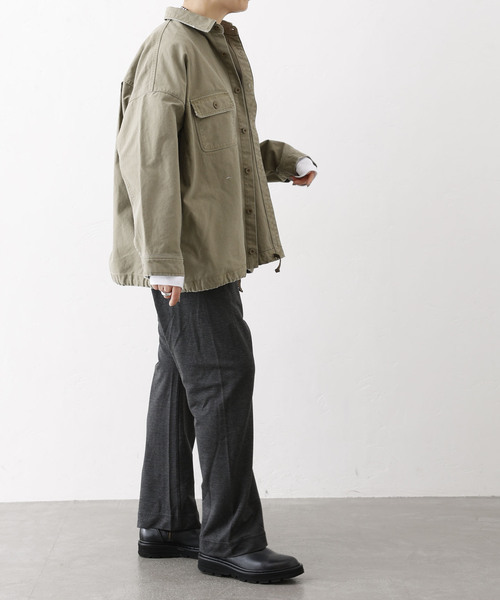 JOURNAL STANDARD LUXE(ジャーナルスタンダード ラックス)の「バックサテンCPOシャツブルゾン(その他アウター・レディース・サファリグリーン・FREE)」の9枚目の写真