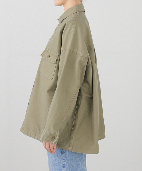 JOURNAL STANDARD LUXE(ジャーナルスタンダード ラックス)の「バックサテンCPOシャツブルゾン(その他アウター・レディース・サファリグリーン・FREE)」の14枚目の写真