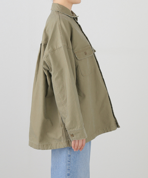 JOURNAL STANDARD LUXE(ジャーナルスタンダード ラックス)の「バックサテンCPOシャツブルゾン(その他アウター・レディース・サファリグリーン・FREE)」の16枚目の写真