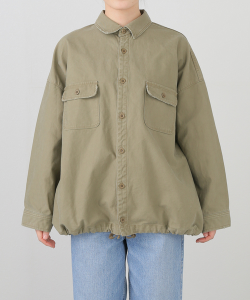 JOURNAL STANDARD LUXE(ジャーナルスタンダード ラックス)の「バックサテンCPOシャツブルゾン(その他アウター・レディース・サファリグリーン・FREE)」の21枚目の写真