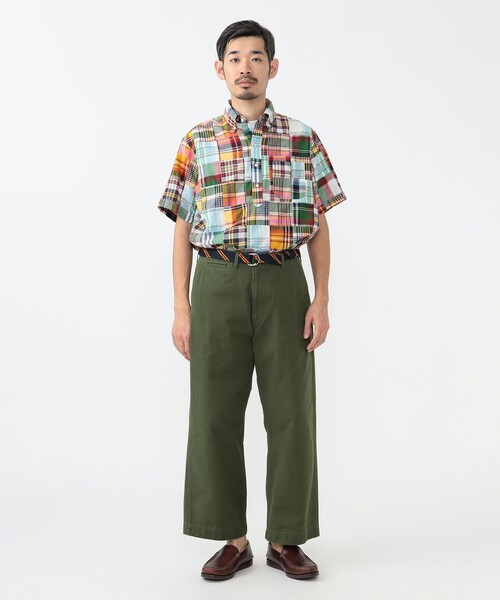セール】マドラス パッチワーク プルオーバー ボタンダウン