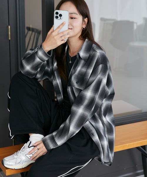 WEGO(ウィゴー)の「WEGO/オンブレチェックシャツ(シャツ/ブラウス・メンズ・その他6/その他1/その他2/その他3/その他5/その他4/その他7/その他8/その他9/その他10・SMALL/MEDIUM/LARGE)」の7枚目の写真