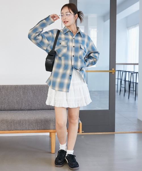 WEGO/【25年春夏新作】オンブレチェックシャツ（シャツ/ブラウス