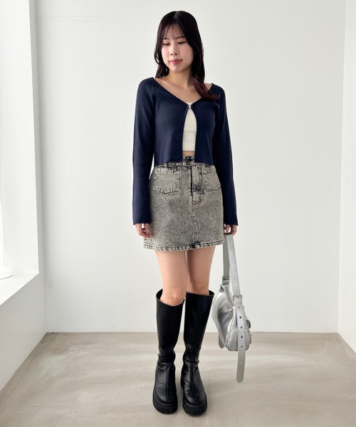 セール】Denim ポケットミニスカート 320069（デニムスカート