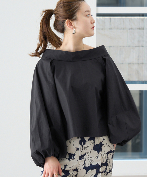 イエナ　ブラウス IENA LA BOUCLE ブラウス シャツ ブライトスラブパフショルダー