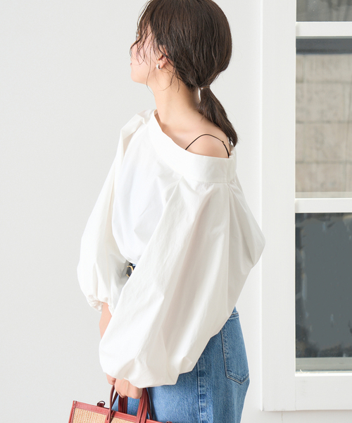 【IENA】スタンドオーバーブラウス　2WAY IENA（イエナ）の「スタンドオーバーブラウス（シャツ/ブラウス）」 - WEAR