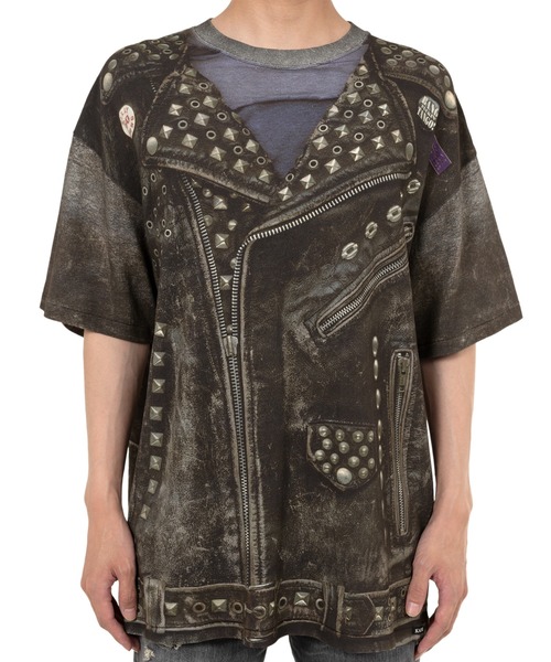 KAMIYA（カミヤ）の「Trompe L’oeil Print T-shirt（Tシャツ/カットソー・メンズ・ブラック・S/M）」の6枚目の写真