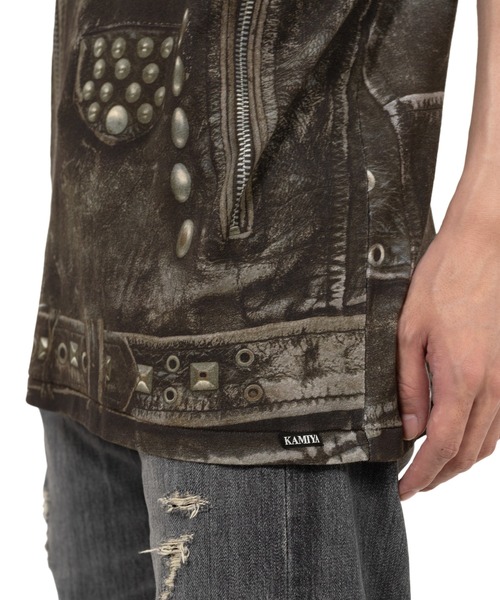 KAMIYAカミヤ Trompe L’oeil PrintT-shirtTシャツ KAMIYA(カミヤ) - Trompe I'oeil Print T-Shirt – Area