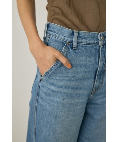 M_（エムアンダーバー）の「【M_】OC DENIM LOOSE STRAIGHT（デニムパンツ・レディース・カーキ/ブルー・0/1/2）」の12枚目の写真