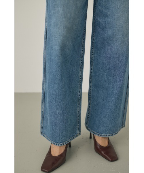 M_（エムアンダーバー）の「【M_】OC DENIM LOOSE STRAIGHT（デニムパンツ・レディース・カーキ/ブルー・0/1/2）」の13枚目の写真