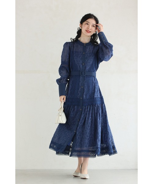 cawaii（カワイイ）の「線画の花咲くレースインナー（Tシャツ/カットソー・レディース・ブラック/アイボリー・S～Ｍ/L～LL/3L～4L）」の19枚目の写真