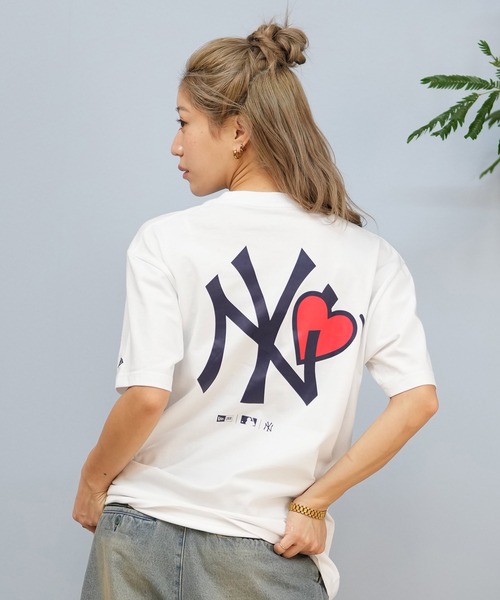 NEW ERA Tシャツ&ハーフパンツ クロスウェア ショートパンツ ワードマークロゴ ベージュ