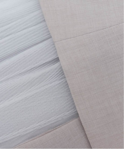 RANDA（ランダ）の「【4サイズ展開】ジャケットライクプリーツレイヤードワンピース（ワンピース・レディース・クリーム/ピンク/ネイビー/グレー・1/2/00/0）」の5枚目の写真