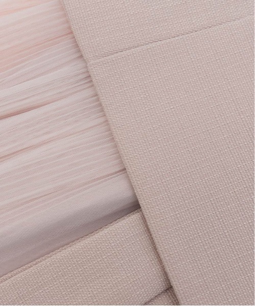 RANDA（ランダ）の「【4サイズ展開】ジャケットライクプリーツレイヤードワンピース（ワンピース・レディース・クリーム/ピンク/ネイビー/グレー・1/2/00/0）」の6枚目の写真