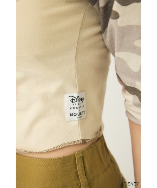 Disney SERIES CREATED by MUS(ディズニーシリーズクリエイテッドバイエムユーエス)の「MD PATCHED RAGLAN Tシャツ / MINNIE(Tシャツ/カットソー・レディース・グレー系その他/ネイビー/イエロー・FREE)」の16枚目の写真