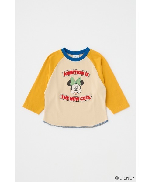 Disney SERIES CREATED by MUS(ディズニーシリーズクリエイテッドバイエムユーエス)の「MD PATCHED RAGLAN Tシャツ / MINNIE(Tシャツ/カットソー・レディース・グレー系その他/ネイビー/イエロー・FREE)」の20枚目の写真